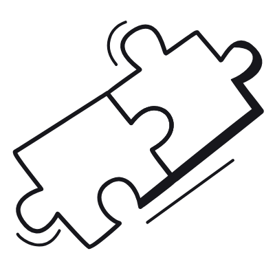 Puzzle, Animated Icon, Black