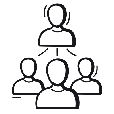 Avatars Hierarchy, Animated Icon, Black