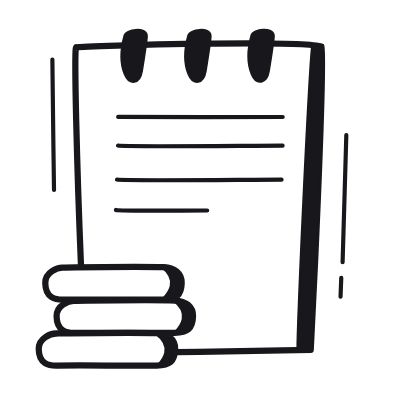 Notebook Coins, Animated Icon, Black