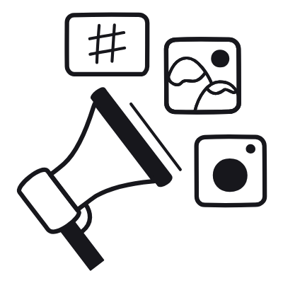 Megaphone Media, Animated Icon, Black