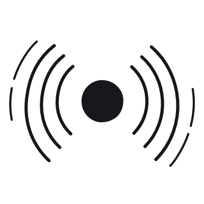 Signal, Animated Icon, Black
