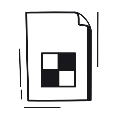 File Google Sheet, Animated Icon, Black