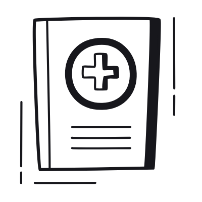 Medical Book, Animated Icon, Black