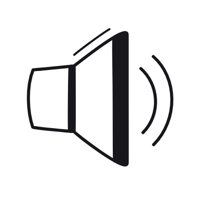 Volume Level 2, Animated Icon, Black