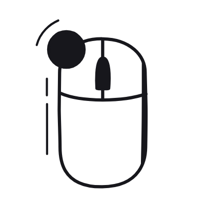 Mouse Click Left, Animated Icon, Black