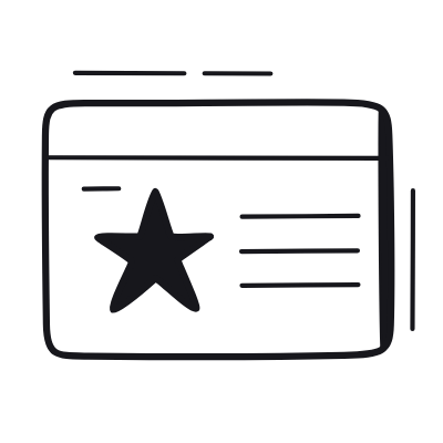 Loyalty Card, Animated Icon, Black
