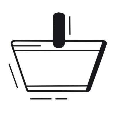 Basket, Animated Icon, Black