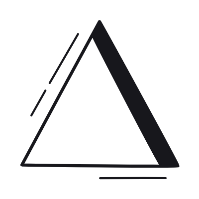 Triangle, Animated Icon, Black