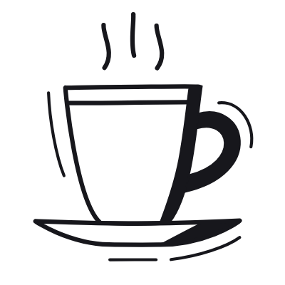 Coffee, Animated Icon, Black