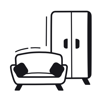 Furniture, Animated Icon, Black
