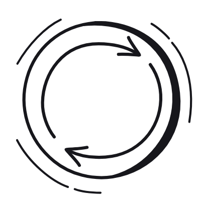 Refresh, Animated Icon, Black