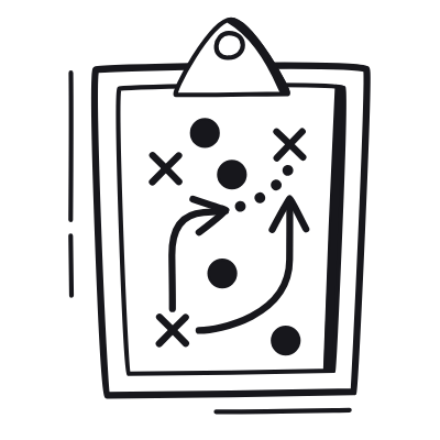 Clipboard Strategy, Animated Icon, Black