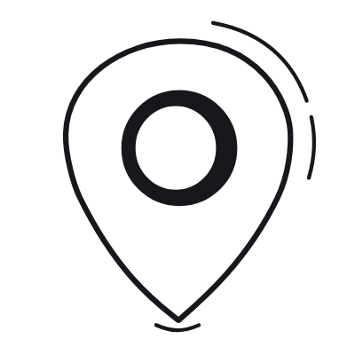 Location Pin, Animated Icon, Black