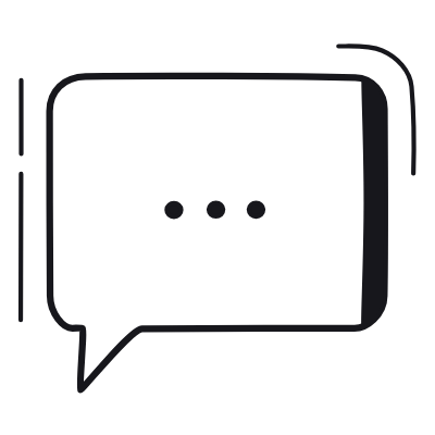 Chat Message, Animated Icon, Black