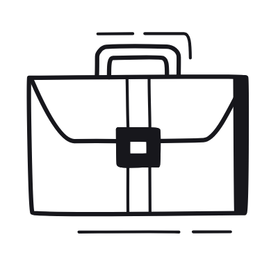 Briefcase, Animated Icon, Black