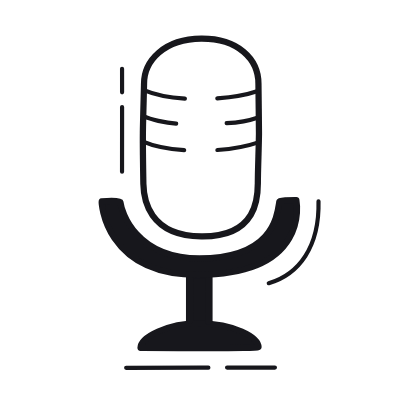 Microphone, Animated Icon, Black