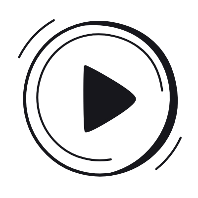Play & Pause, Animated Icon, Black
