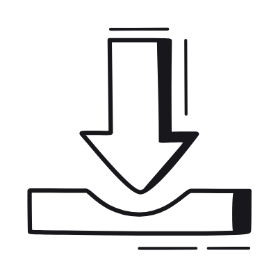 Download, Animated Icon, Black