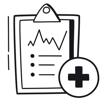 Medical Report, Animated Icon, Black