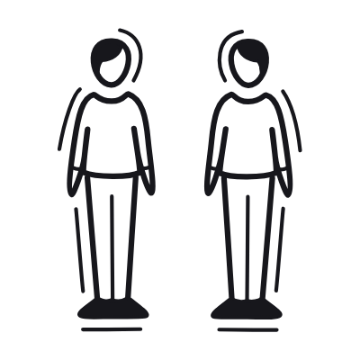 Men, Animated Icon, Black