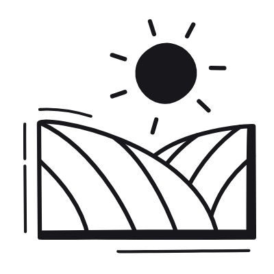 Field, Animated Icon, Black