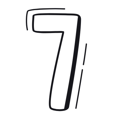 7, Animated Icon, Black