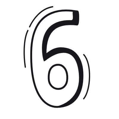 6, Animated Icon, Black