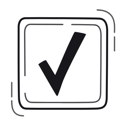 Check Box, Animated Icon, Black