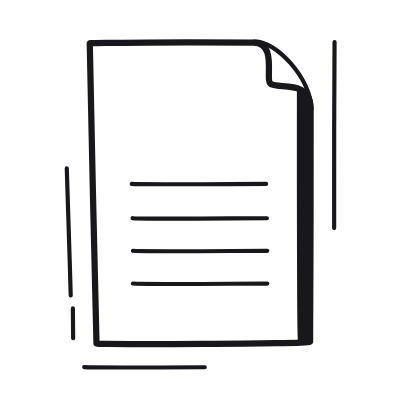 Document, Animated Icon, Black