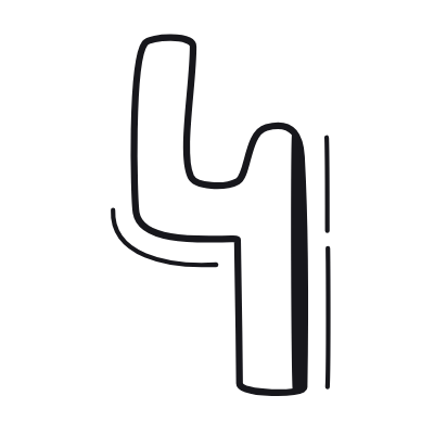 Four Key, Animated Icon, Black