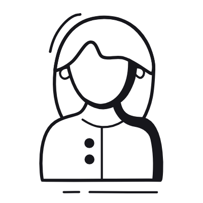 Woman, Animated Icon, Black