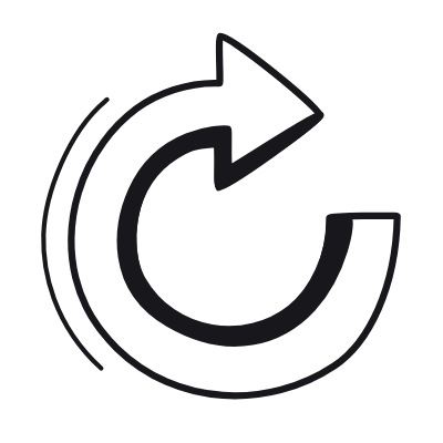 Spin, Animated Icon, Black