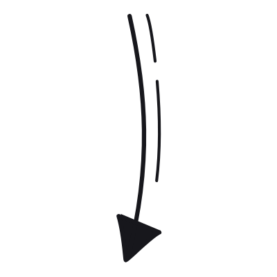 Arrow Down, Animated Icon, Black