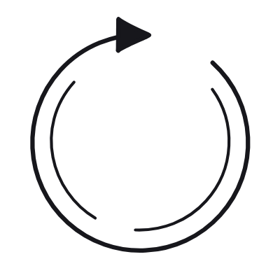 Spin, Animated Icon, Black