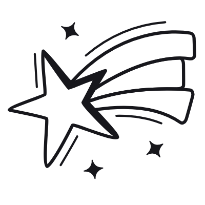 Star Of Bethlehem, Animated Icon, Black