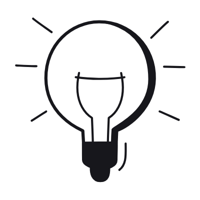 Bulb, Animated Icon, Black
