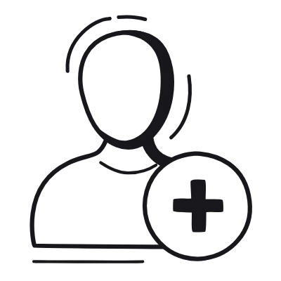 Avatar Plus, Animated Icon, Black