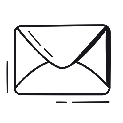 Mail Open Document, Animated Icon, Black