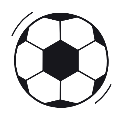 Football Ball, Animated Icon, Black
