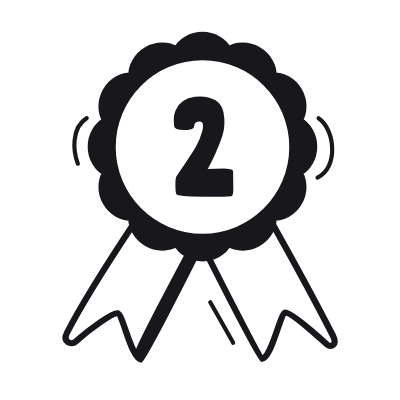 Badge Second, Animated Icon, Black