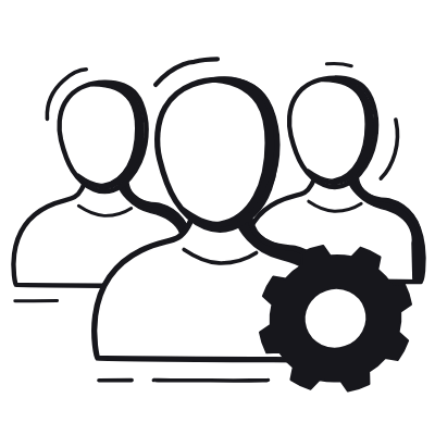 Management, Animated Icon, Black