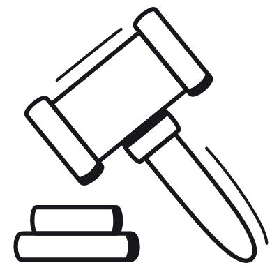 Judge, Animated Icon, Black