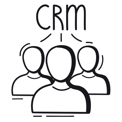 CRM, Animated Icon, Black