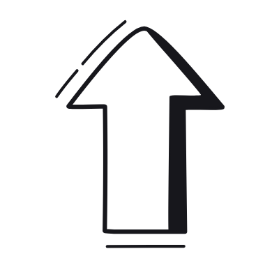 Arrow Up, Animated Icon, Black