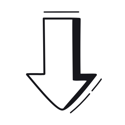Arrow Down, Animated Icon, Black