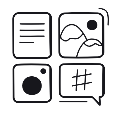 Social Media, Animated Icon, Black
