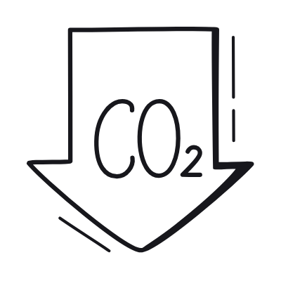 Decarbonization, Animated Icon, Black