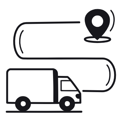 Track Order, Animated Icon, Black