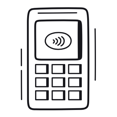 Terminal, Animated Icon, Black