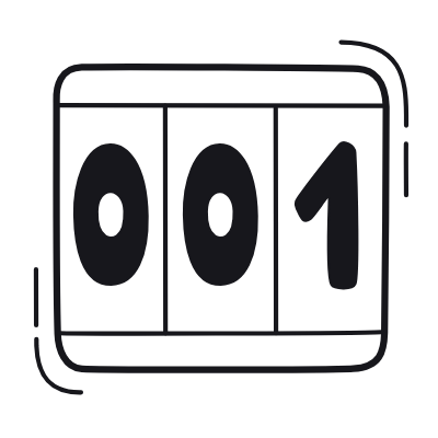 Counter, Animated Icon, Black